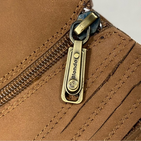 BLONDO Noa Waterproof Suede Block Heel Bootie 8.5 Camel - Picture 13 of 13